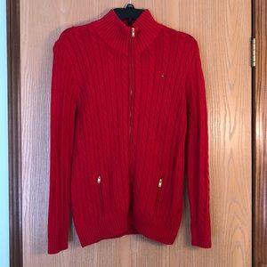 GUC Tommy Hilfiger Full-Zip Cable-Knit